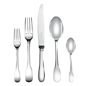 Christofle Cluny Flatware: 5-Piece Set, Silver-Plated